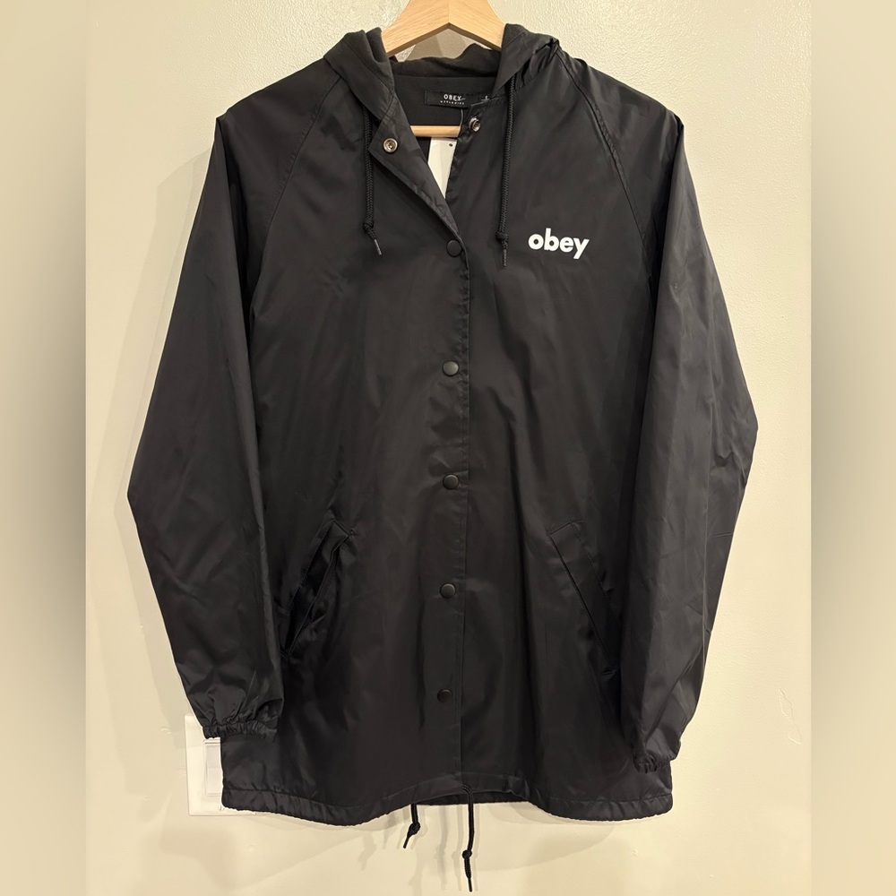 Obey Windbreaker/ Coach Jacket NWT